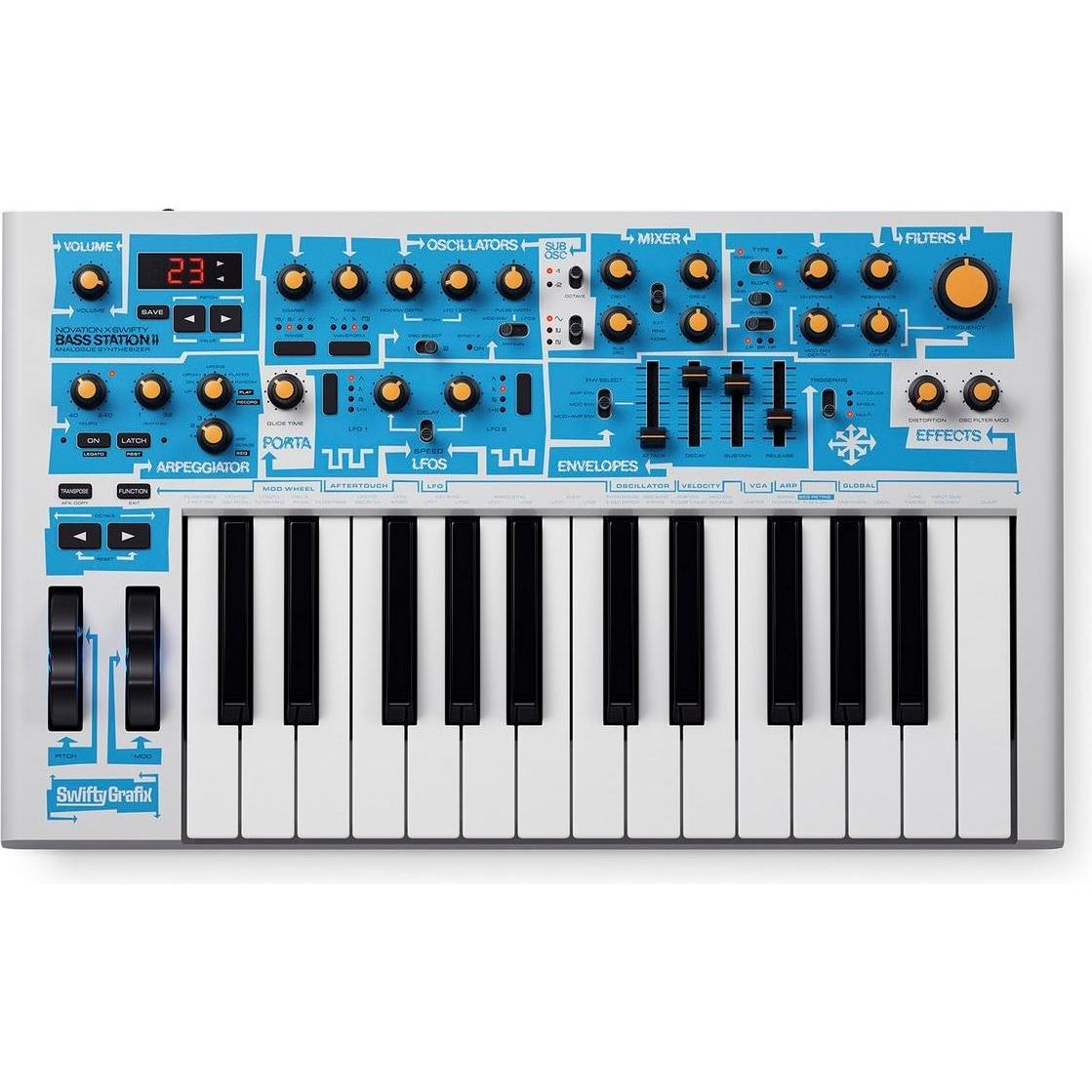 novation Bass Station II Swifty, Sintetizzatore, Nero