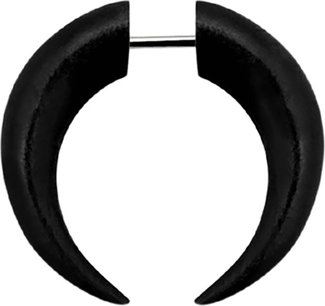 Actual product image Star Piercing Fake expansion sickle made from Areng wood (without brass, Titanium)