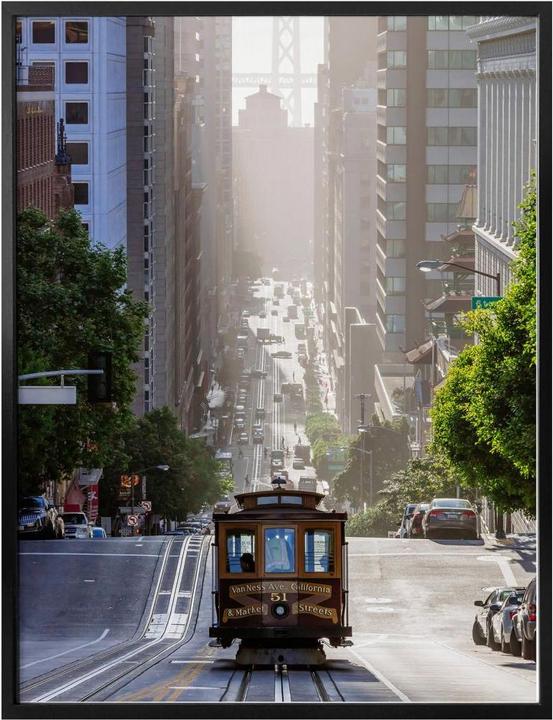 Produktbild Trenddeko Cable Car in San Francisco (80 x 100 cm)