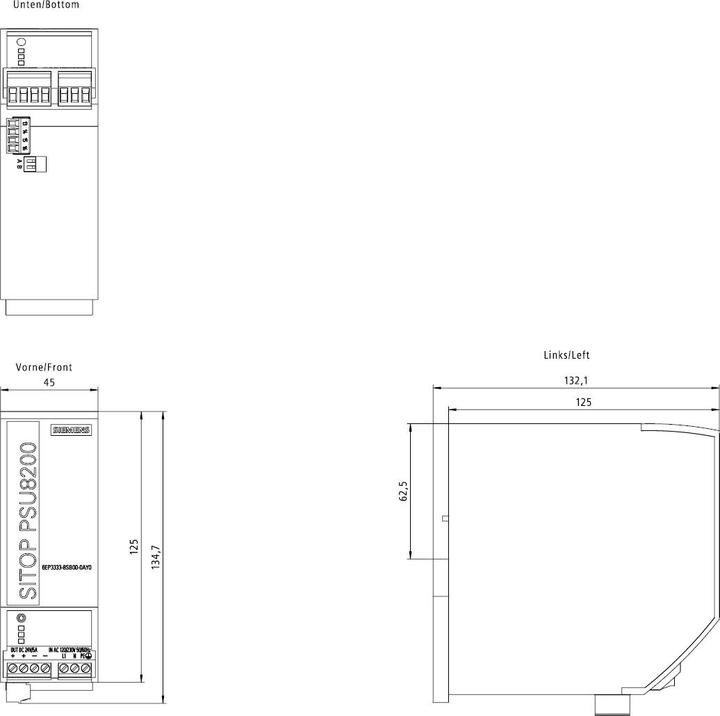 Image du produit Siemens Alimentation sur rail DIN (DIN-Rail