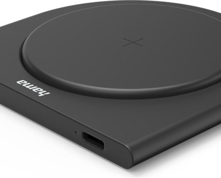 Actual product image Hama Wireless Charger Eco-10, 10W, wireless smartphone charging pad, black (10 W)