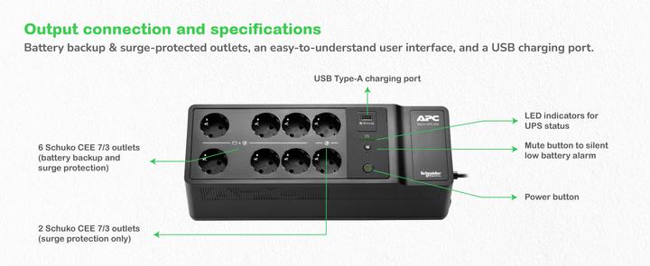 Actual product image APC Back-UPS (500 VA, 300 W)