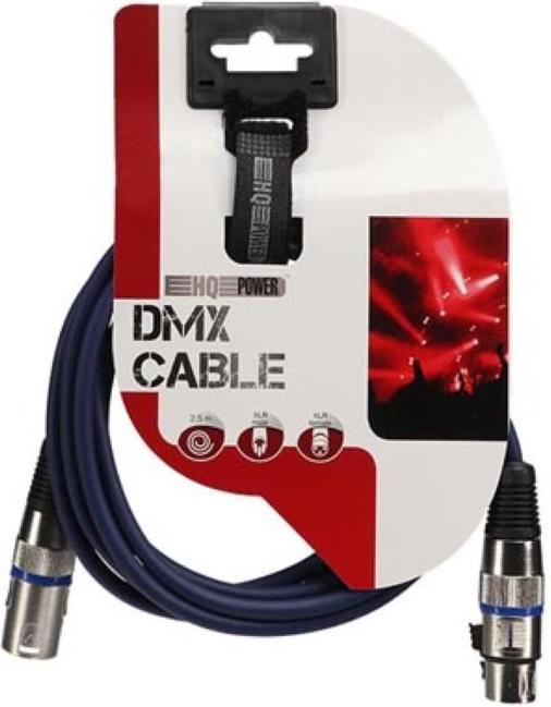 Actual product image HQ Power PAC102 DMX cable, 3-pole (2.5m) (2.50 m, XLR Cables)