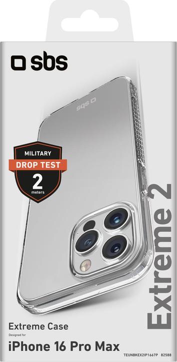 Image du produit SBS Extreme Cover X2 pour iPhone 16 Pro Max transparent (Apple iPhone 16 Pro Max)