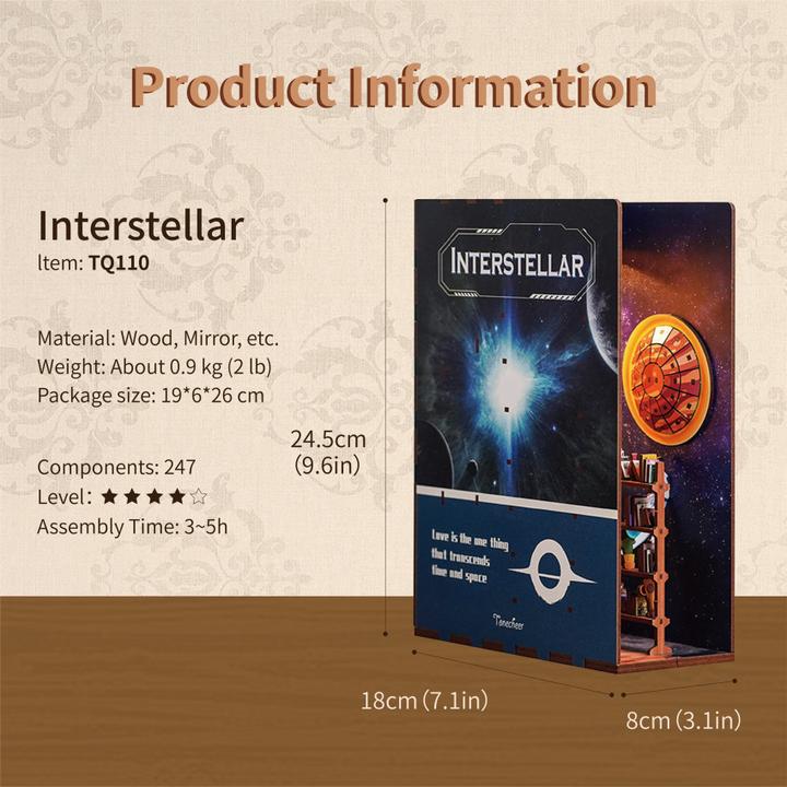Actual product image Tonecheer Interstellar - Book Nook
