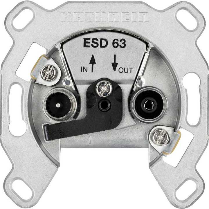 Actual product image Kathrein ESD 63 Aerial socket TV, VHF flush-mounted Through socket (Plug socket)