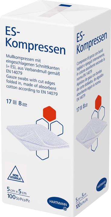 Hartmann ES compresses non-sterile 5 cm x 5 cm, 100 pcs. compresses