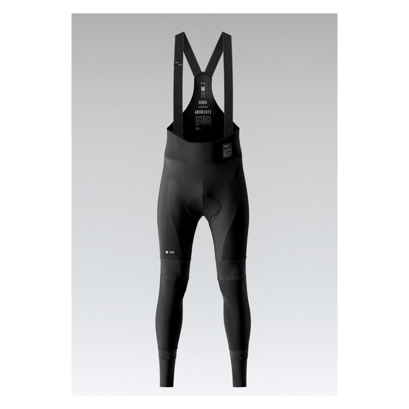 Gobik, Herren, Velohosen, Absolute 7.0 Bib Tight Black Men (L), Schwarz