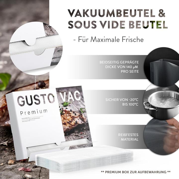 Produktbild Gusto Vac 100x Vakuumbeutel, 25x35cm (100 x)