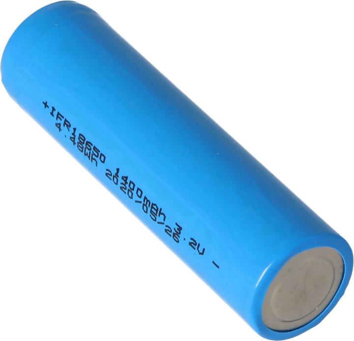 Actual product image AccuCell Battery Solar 18650 IFR with head unprotected (1 pcs., 18650, 1500 mAh)