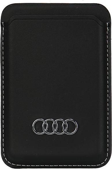 Image du produit Audi Porte-cartes en cuir synthétique czarny/black MagSafe AU-MSCH-Q3/D1-BK