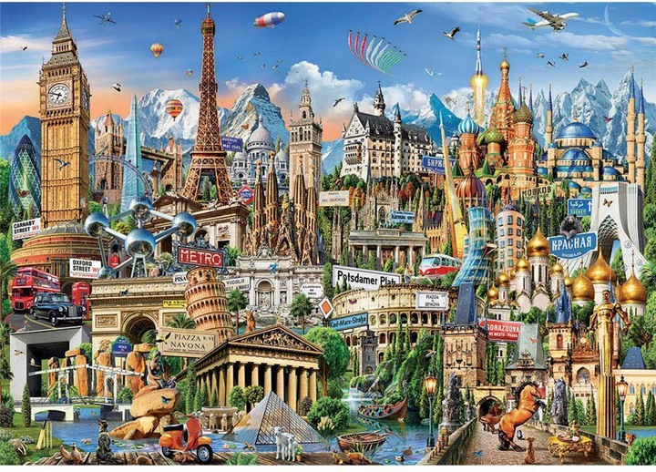 Produktbild Educa Europe Landmarks (2000 Teile)