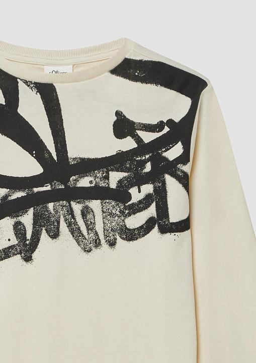 Produktbild s.Oliver T-Shirt Longsleeve mit Graffiti-Print (146, 152)