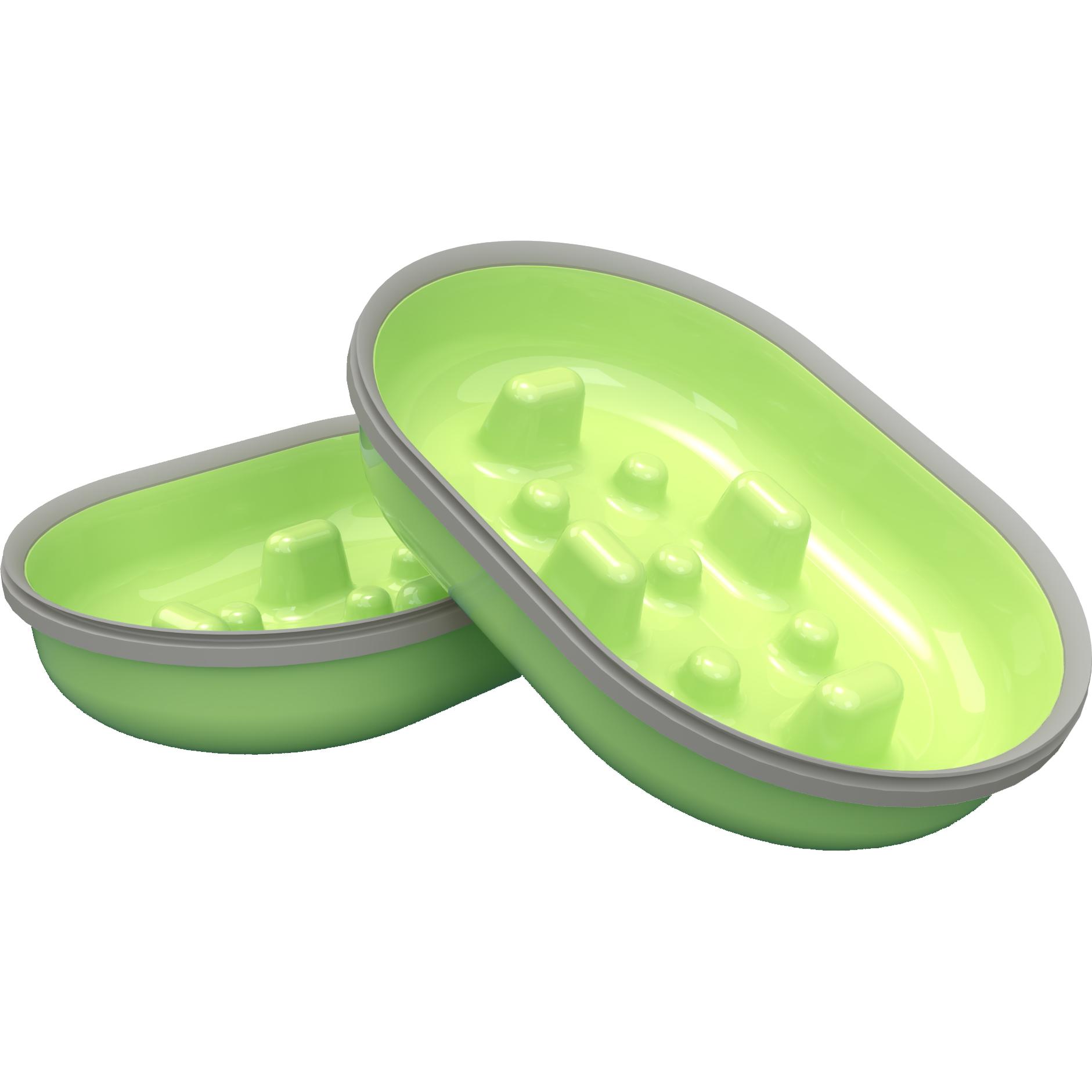 Comparer les prix de Surefeed Distributeur de nourriture à puce électronique pour chien et chat - 2 bols de remplacement anti-glouton, 375 ml, vert