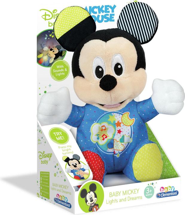 Actual product image Clementoni Mickey Mouse soft toy with music and light (28 cm)