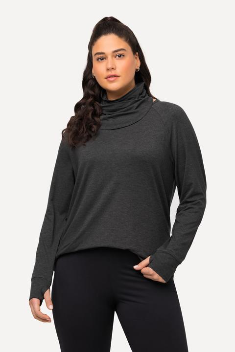 Produktbild Ulla Popken Sweater, Loop, Rundhals, Langarm, extraweich, Daumenloch (58)