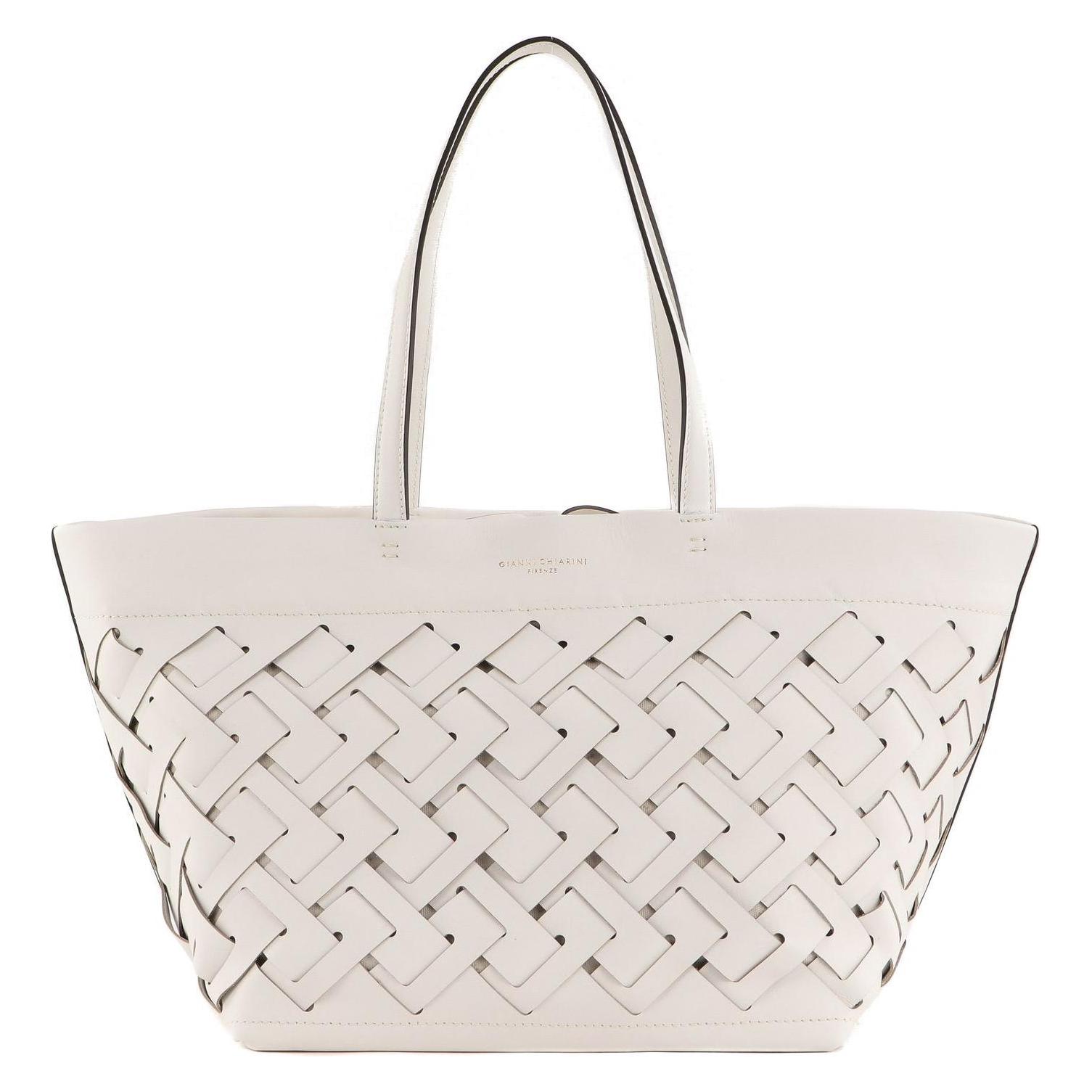 Gianni Chiarini, Damen, Tasche, Nur Shopper, Weiss