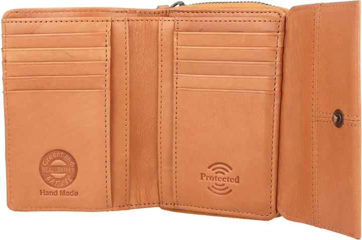 Actual product image Greenland Nature Nature Soft wallet RFID leather 13 cm