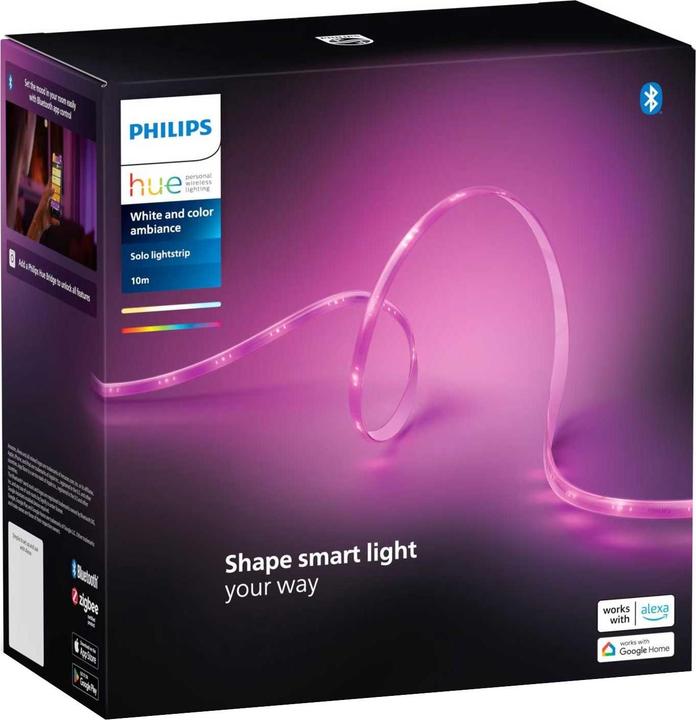 Immagine prodotto Philips Hue Lightstrip Solo (Multicolore, 1000 cm, Interno)