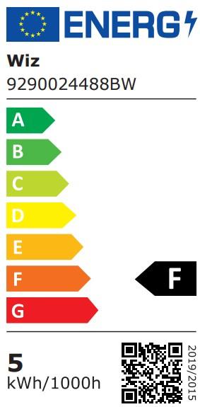 Energie-Label WiZ 8720169075672 (E14, 4.90 W, 470 lm, 3 x, F)