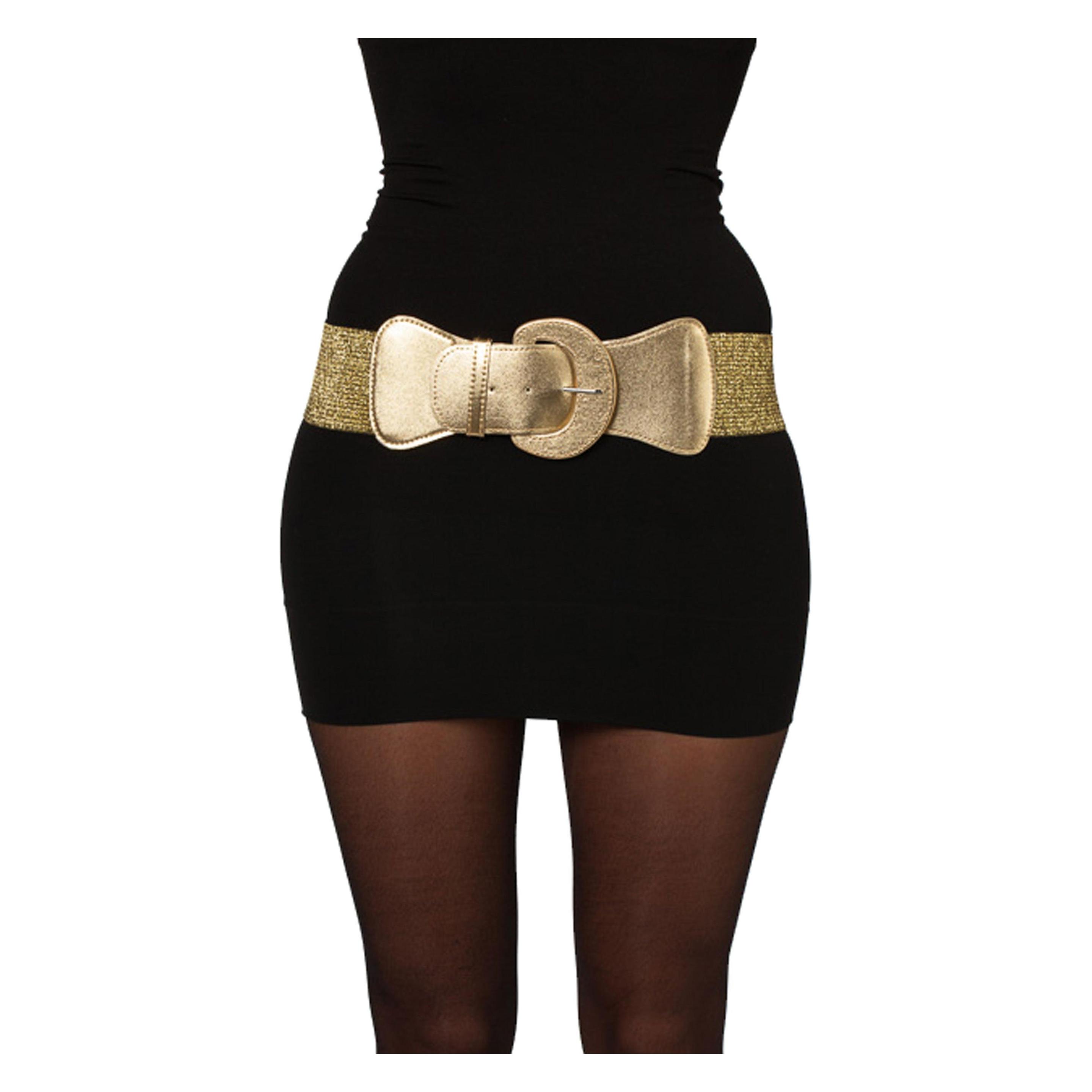 Wilbers, Damen, Gürtel, Goldener StretchTaillengürtel, Gold, (One Size)