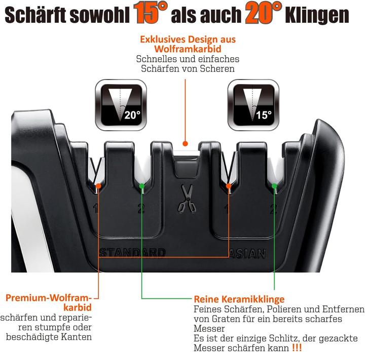 Immagine prodotto Sharpal 5-in-1 Küchenmesserschärfer 104N