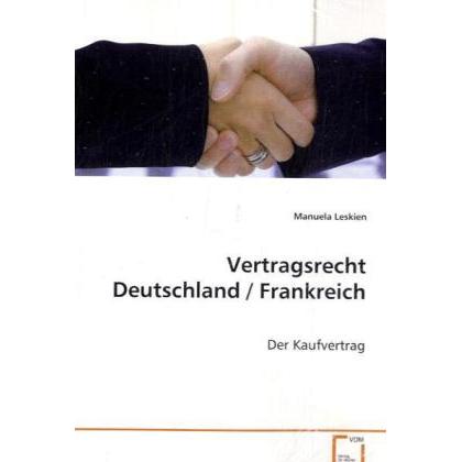 Vertragsrecht Deutschland / Frankreich, Fachbücher