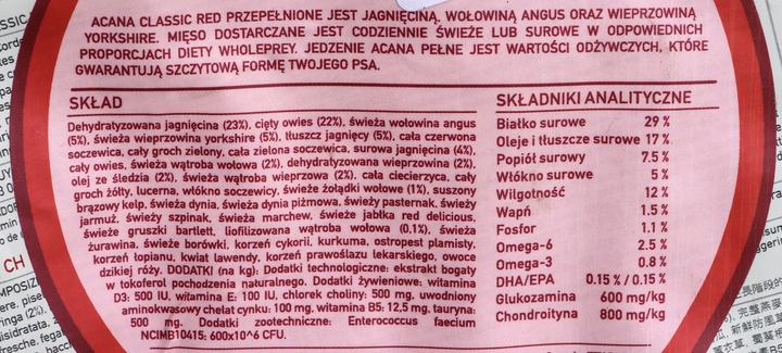 Produktbild Acana Dog Classics CLASSIC RED 2Kg (Adult, 1 Stk., 2000 g)