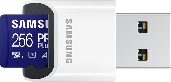 Actual product image Samsung PRO Plus (256 GB, microSDXC, U3, UHS-I)