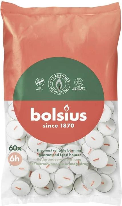 Bolsius Teelichte 6Std 60St (60 Stk.)