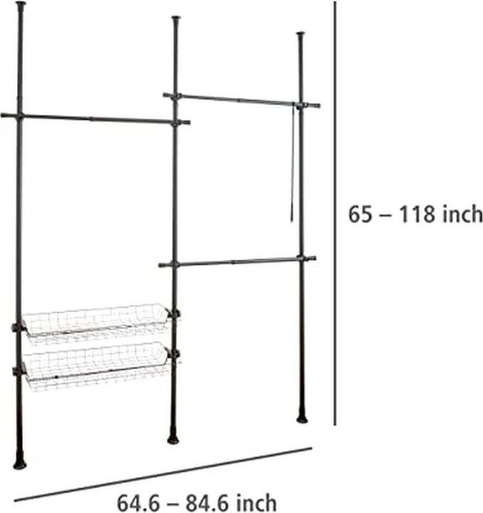 Actual product image Wenko Herkules Duo telescopic system