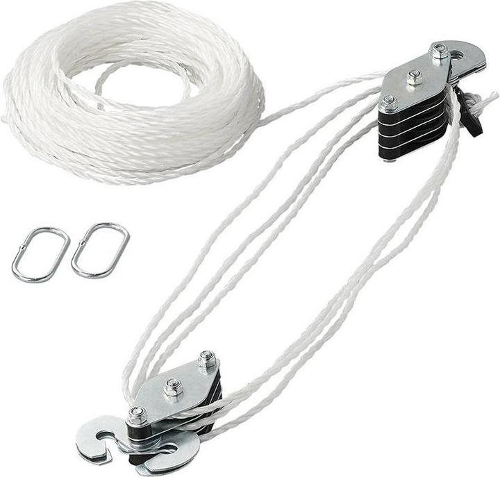 ProPlus Carrucola con corda di nylon