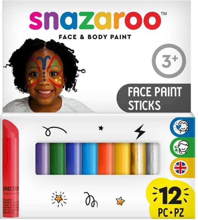 Produktbild Snazaroo Zubehör Schminkstifte farbig, 12 Stück