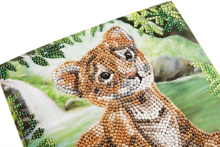 Produktbild Craft Buddy Tiger Cub, 18x18cm Crystal Art Card