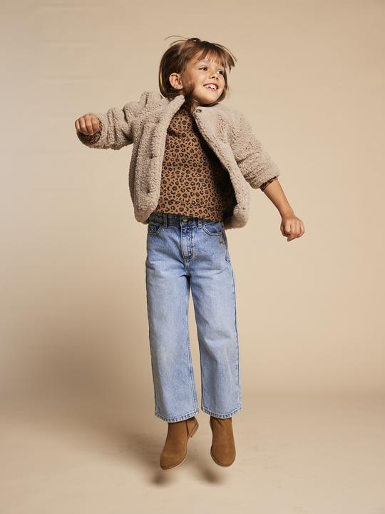 Immagine prodotto Envie de Fraise Mädchen Jacke mit Teddyfleece Mama-Tochter-Capsule, Futter mit Leo-Print (128)