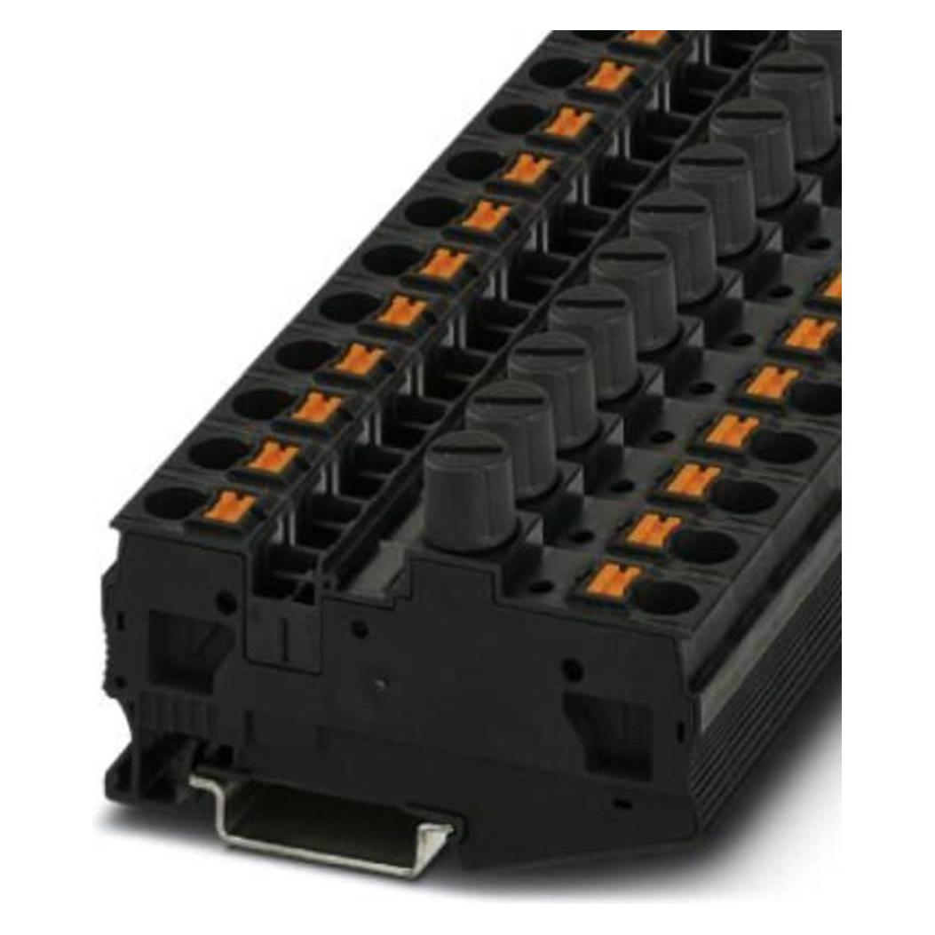 Phoenix Contact Nero Pt 6-Drehsi (5X20) 3025042 Morsetto Per Fusibili 0,5 Mm² 10 Mm² 25 Pz., Cavo + Spina Elettrica,