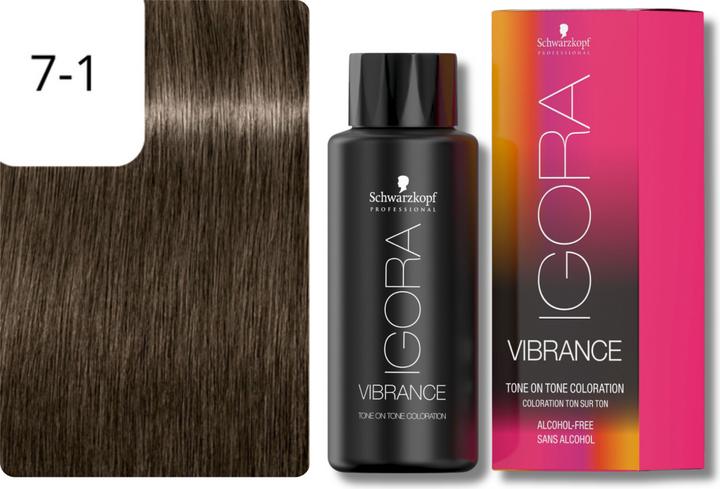 Image du produit Schwarzkopf Professional Teinture pour cheveux IGORA Vibrance NOUVEAU (7-1 Blonde moyenne Cendré)