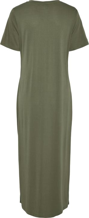 Actual product image Pieces Pcanora Ss O-Neck Midi Knot Dress Bc (XL)