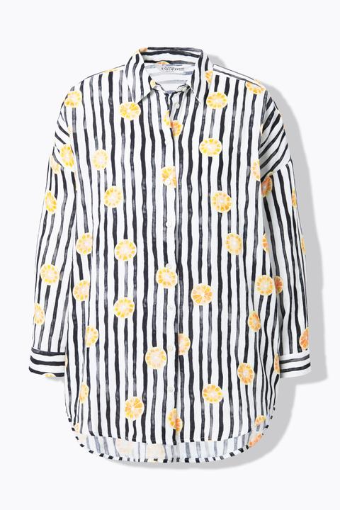 Immagine prodotto Studio Untold Blusa a righe dal taglio oversize con frutta (54)