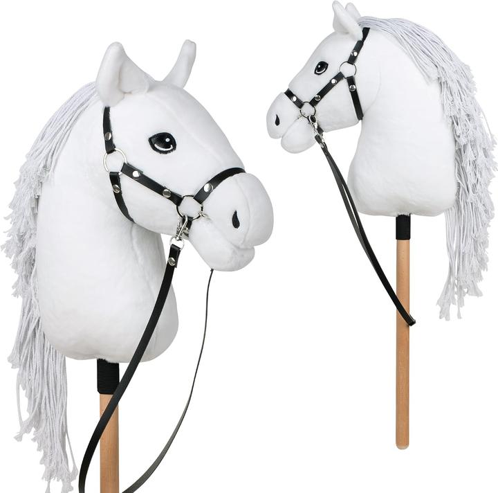 Immagine prodotto Pink Papaya Hobby Horse mit Halfter & Trense für Kinder