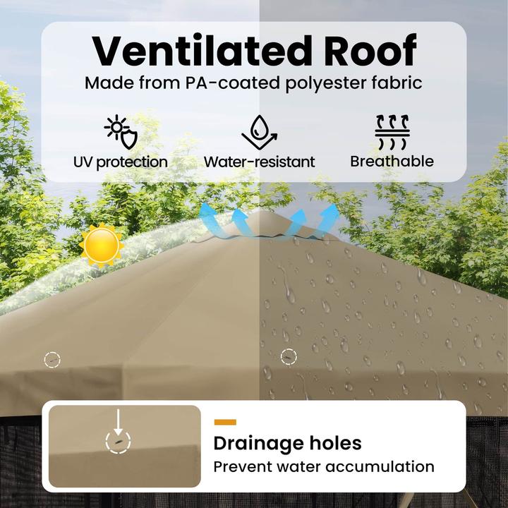 Produktbild vidaXL Garten Pavillon (300 cm, 300 cm)