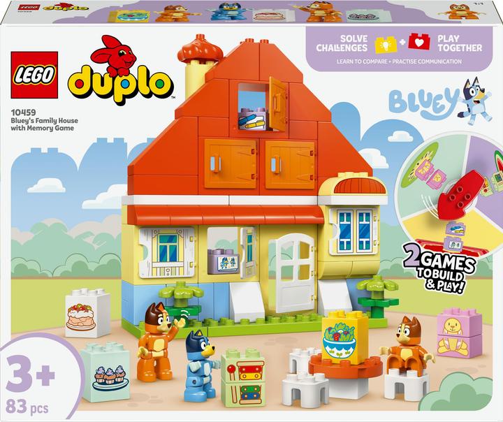 LEGO La maison familiale de Bluey avec jeu de mémoire (10459)