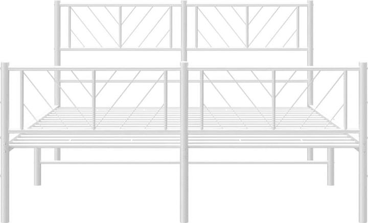 Produktbild vidaXL Metall Bettgestell (135 x 190 cm)