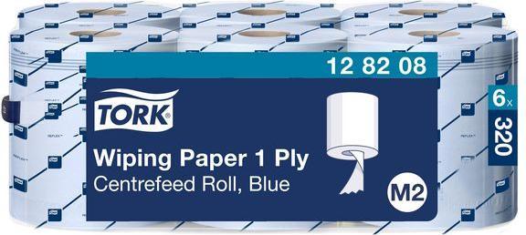 Produktbild Tork Mehrzweck-Putzrolle, 1-lagig, blau, 320 m (6x)