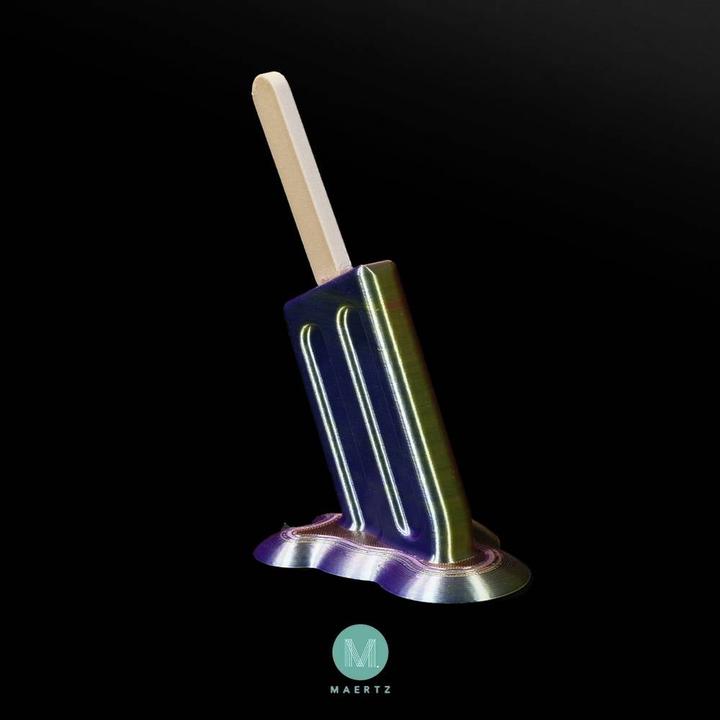 Actual product image Maertz PLA Silk Tri Color Red-Yellow-Blue 1.75 mm 1.000 g (PLA, 1.75 mm, 1000 g)