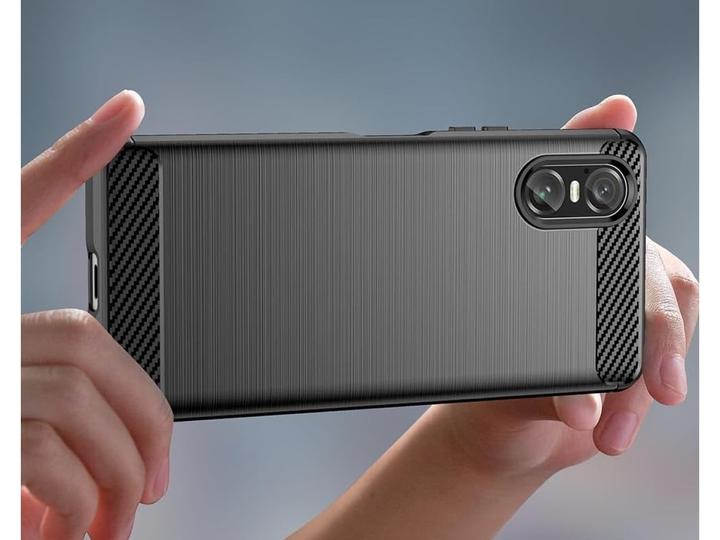 Immagine prodotto Screenguard Copertina morbida spazzolata al carbonio (Sony Xperia 10 VI)