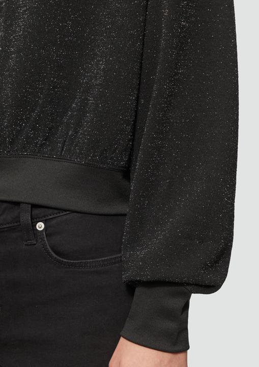 Immagine prodotto S.Oliver Sweatshirt Sweatshirt mit Glitzereffekt und überschnittener Schulter (L)