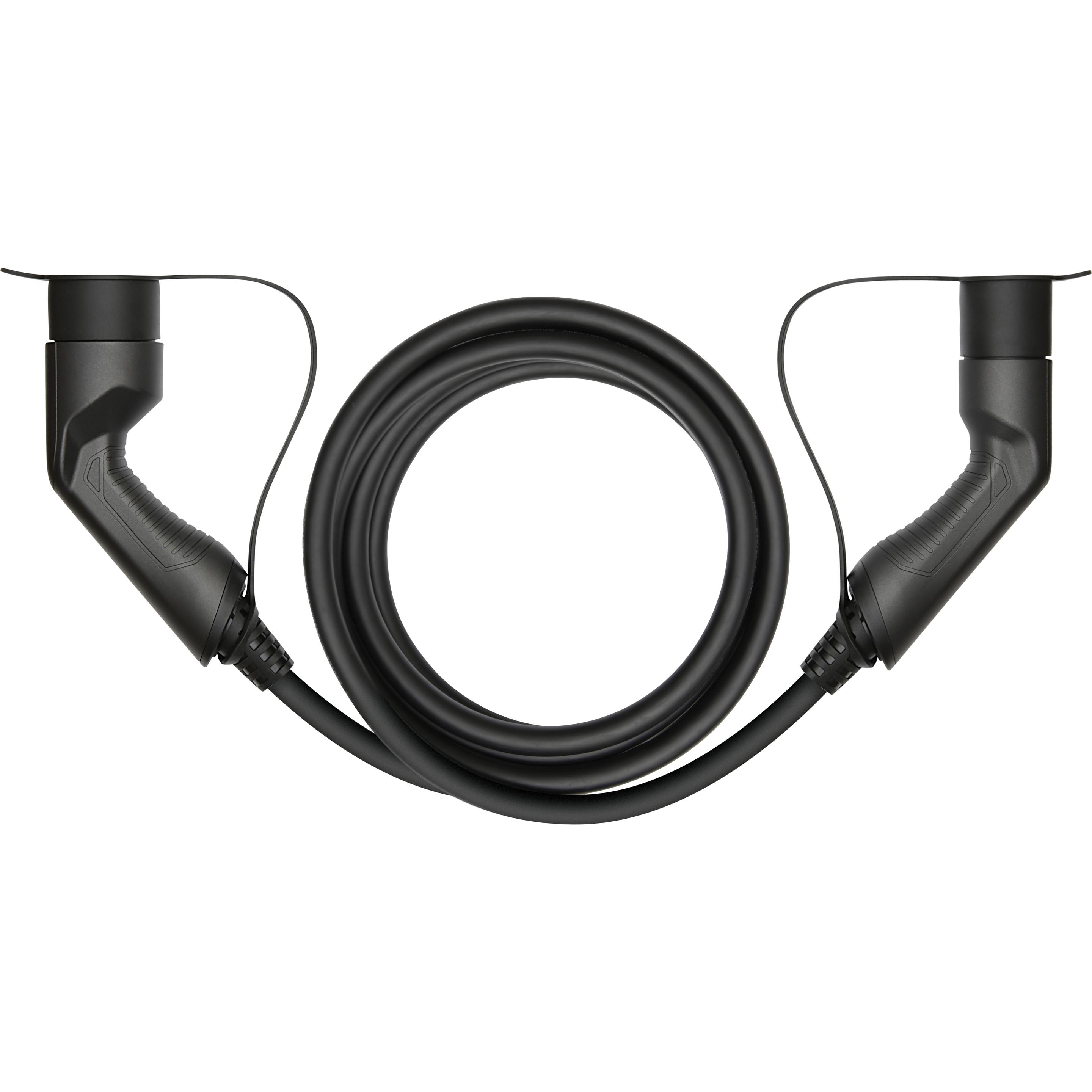 Thumbnail - Deltaco, Elektroauto Ladekabel, Electric car charging cable Type 2 - Type 2, 3 phases, 16A, 11KW, 5m (Typ 2, 11 kW, 16 A...