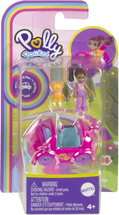 Image du produit Mattel Polly Pocket Pollyville Petite voiture de chaton