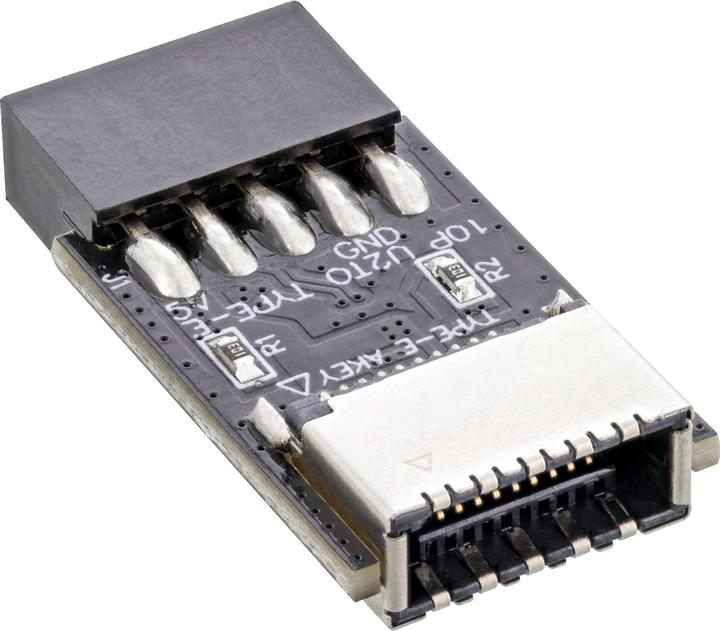 Productafbeelding InLine USB 2.0 naar USB 3.2 Type-E Key-A adapter intern (USB, 30 cm)